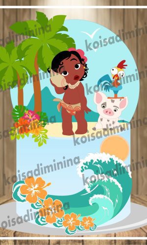 Arquivo em camadas Moana baby