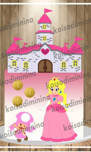 Arquivo em Camadas Princesa Peach - Mario Bross