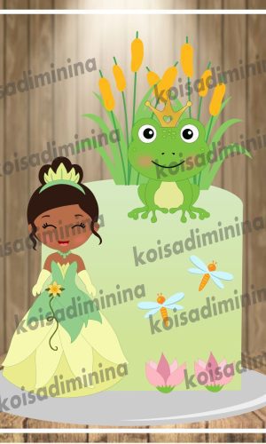 Arquivo em camadas Princesa Tiana cute