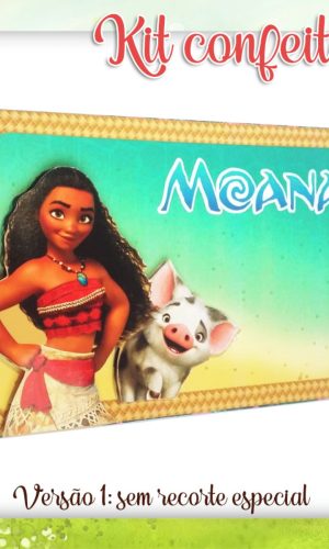 Arquivo Corte - Kit Confeiteiro Moana