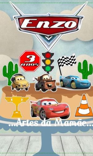 Arquivo para corte topo bolo Carros