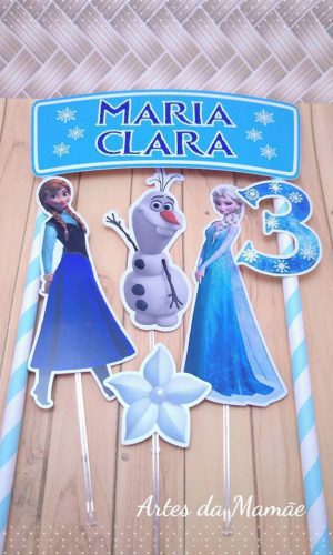 Arquivo para corte topo bolo Frozen