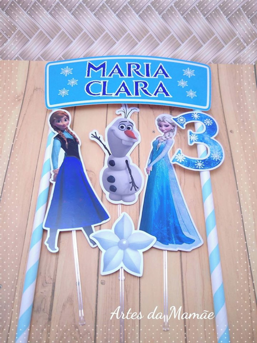 Arquivo para corte topo bolo Frozen
