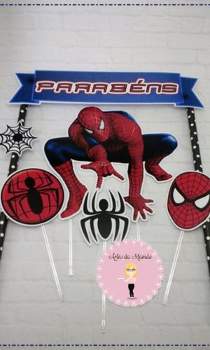 Arquivo para corte topo bolo Homem Aranha