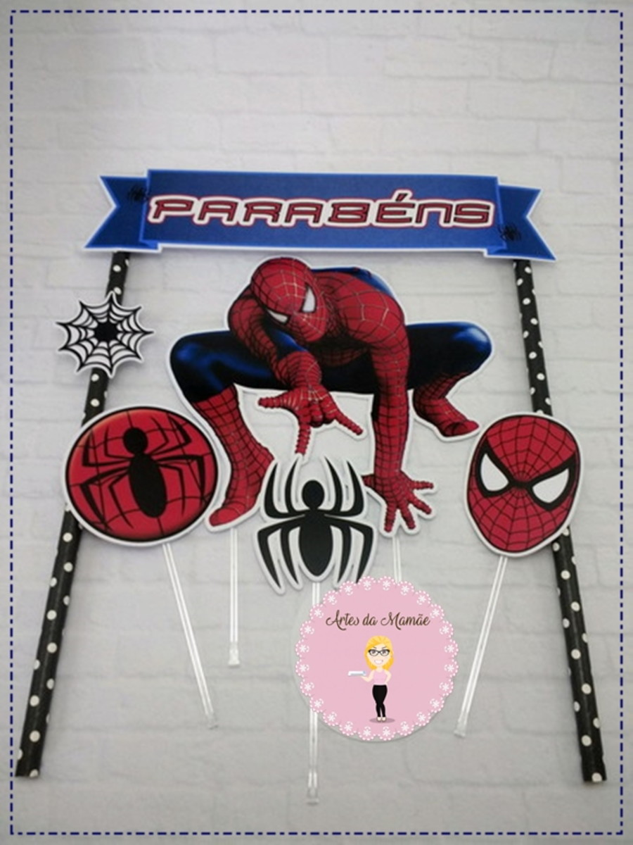 Arquivo para corte topo bolo Homem Aranha