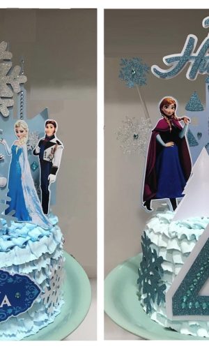 Arquivo Silhouette Topo de Bolo Frozen 2 Reino Gelado