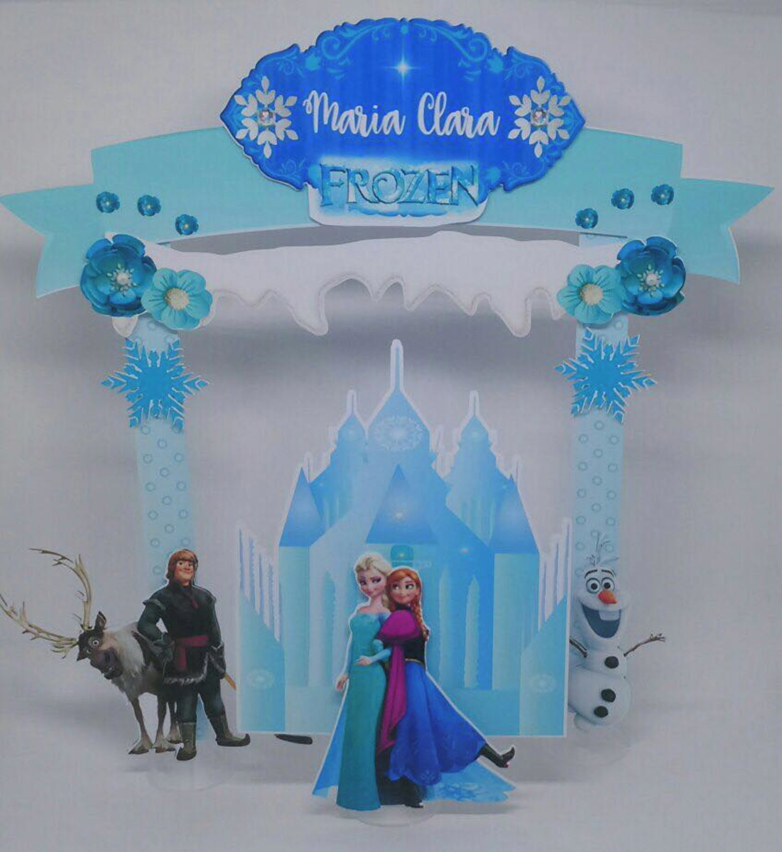 Arquivo Silhouette Topo de Bolo Frozen Anna e Elsa