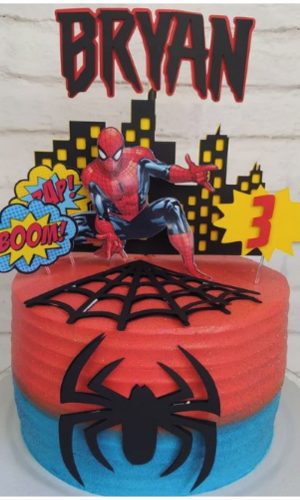 Arquivo Silhouette Topo de Bolo Homem Aranha 01 Studio
