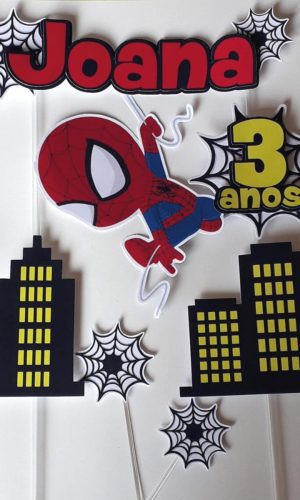 Arquivo Silhouette Topo de Bolo Homem Aranha 02 Studio
