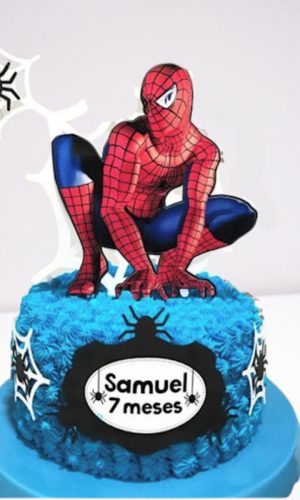 Arquivo Silhouette Topo De Bolo Homem Aranha Super Herói