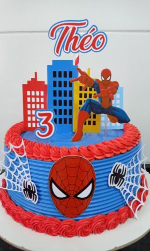 Arquivo silhouette topo de bolo Homem Aranha