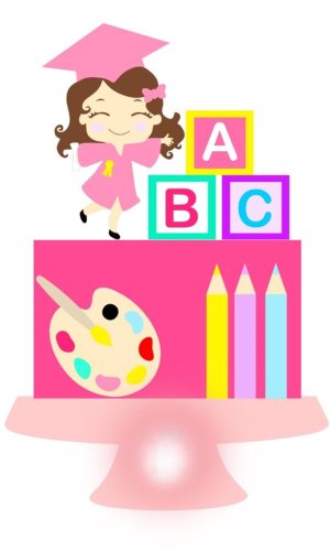 Arquivo Topo de Bolo- Abc Menina/ Studio