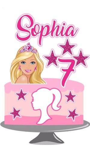 Arquivo topo de bolo barbie