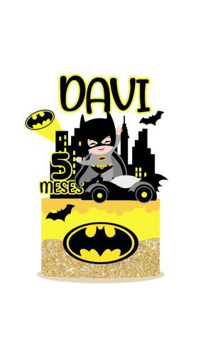 Arquivo topo de bolo batman carro 3d