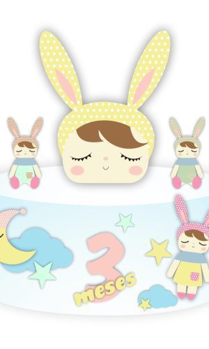 Arquivo Topo de Bolo Boneca Metoo Doll