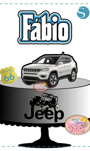 Arquivo topo de bolo CARRO JEEP COMPASS - 1750 STUDIO