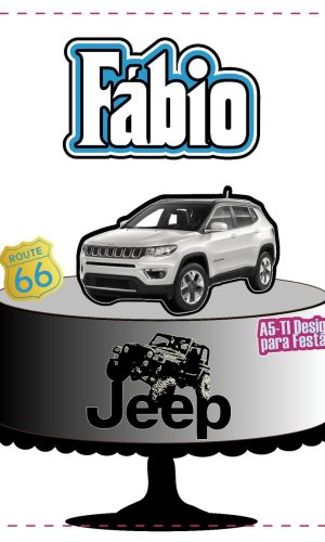 Arquivo Topo de bolo Carro Jeep COMPASS REF: 1750 Studio