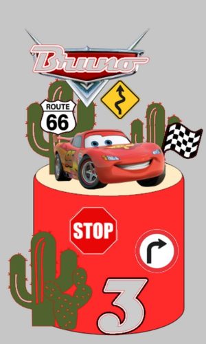 arquivo topo de bolo carros mcqueen