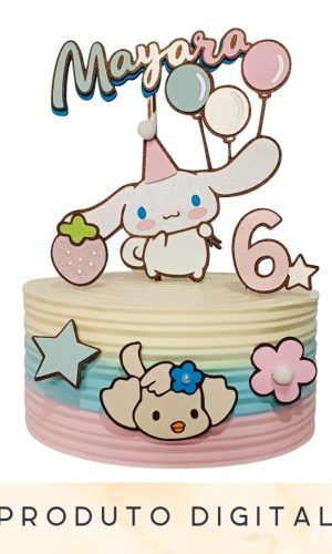 Arquivo Topo de Bolo Cinnamoroll (para Máquina de Corte)