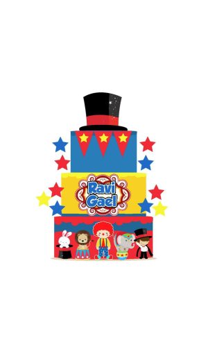 Arquivo Topo de Bolo Circo Andar Cartola