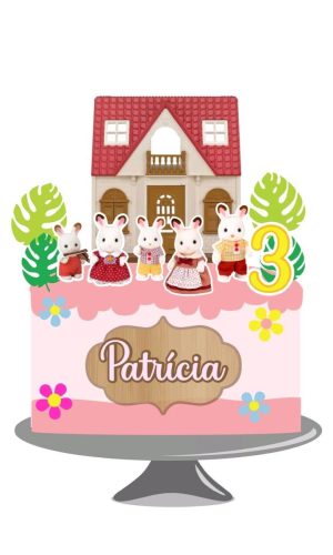 Arquivo Topo De Bolo Família Sylvanian