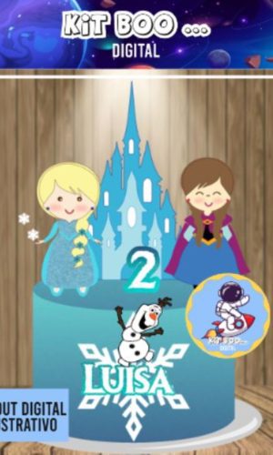 Arquivo Topo de Bolo - Frozen