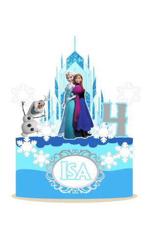 Arquivo topo de bolo frozen castelo