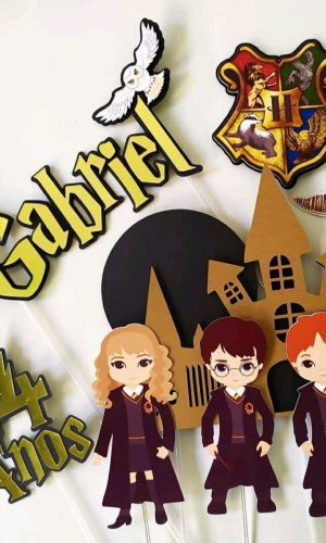 Arquivo topo de bolo Harry Potter