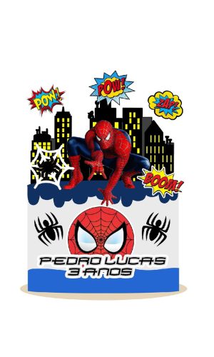 Arquivo topo de bolo homem aranha 1