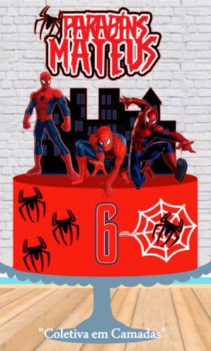ARQUIVO TOPO DE BOLO HOMEM ARANHA #11048