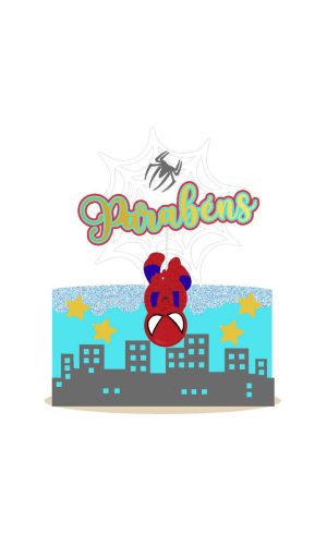 Arquivo Topo de Bolo Homem Aranha 12