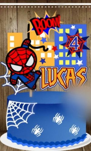 Arquivo Topo de Bolo Homem Aranha #15075