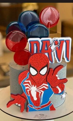 Arquivo Topo de Bolo Homem Aranha #15076 Studio