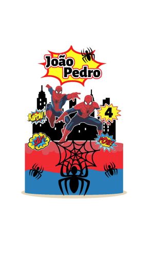 Arquivo topo de bolo homem aranha 4