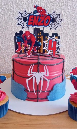Arquivo topo de bolo - homem aranha