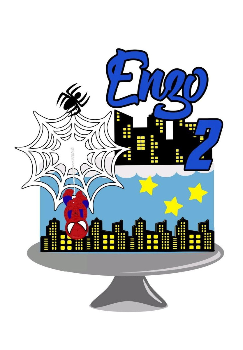 Arquivo topo de bolo homem aranha