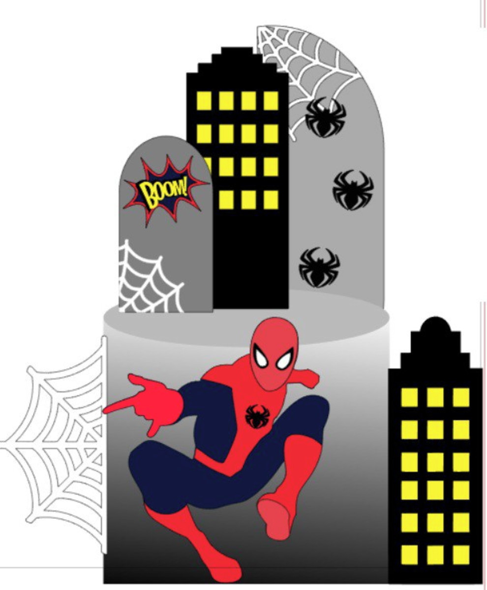 Arquivo Topo de Bolo - Homem Aranha