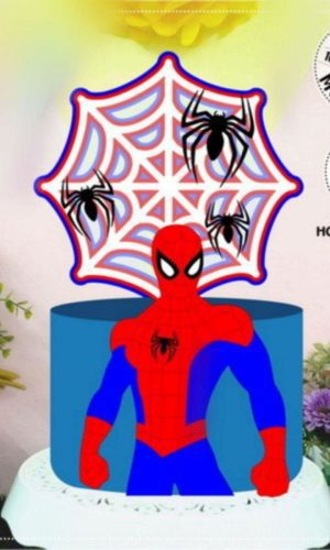 Arquivo Topo de Bolo Homem Aranha Camadas #15079 Studio