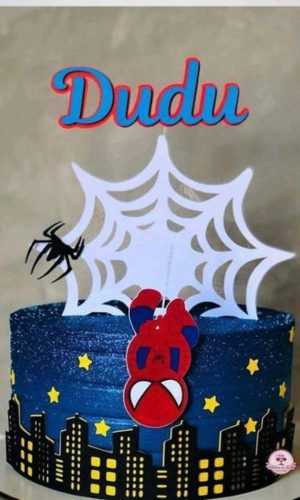 Arquivo Topo de Bolo Homem Aranha Cute #11044