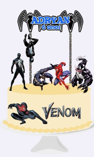 Arquivo Topo de Bolo - Homem Aranha Venon