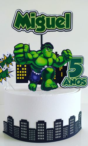 Arquivo topo de bolo hulk