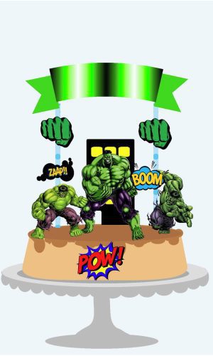 Arquivo Topo de Bolo - Hulk