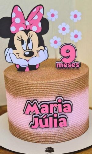 Arquivo Topo de Bolo Minnie Rosa