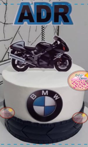 Arquivo topo de bolo MOTO BMW - 1253 STUDIO