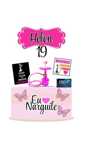Arquivo topo de bolo narguile