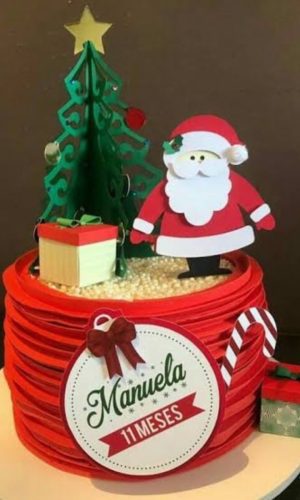 Arquivo Topo de Bolo Natal Arvore 3d