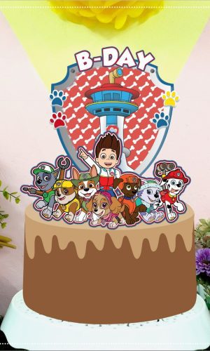 Arquivo topo de bolo- patrulha canina shaker/ STUDIO