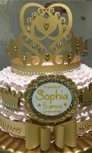 Arquivo Topo de Bolo - Princesa Coroa
