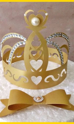 Arquivo Topo de Bolo - Princesa Coroa