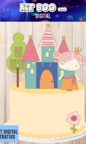 Arquivo Topo De Bolo - Princesa Cute